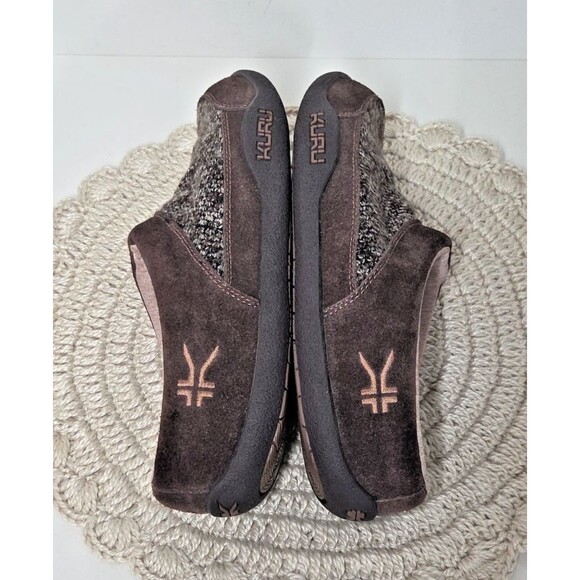 Mens KURU Draft slip-on mules Slipper Cocoa Brown Heather Knit 10M Comfort Cozy main image 13